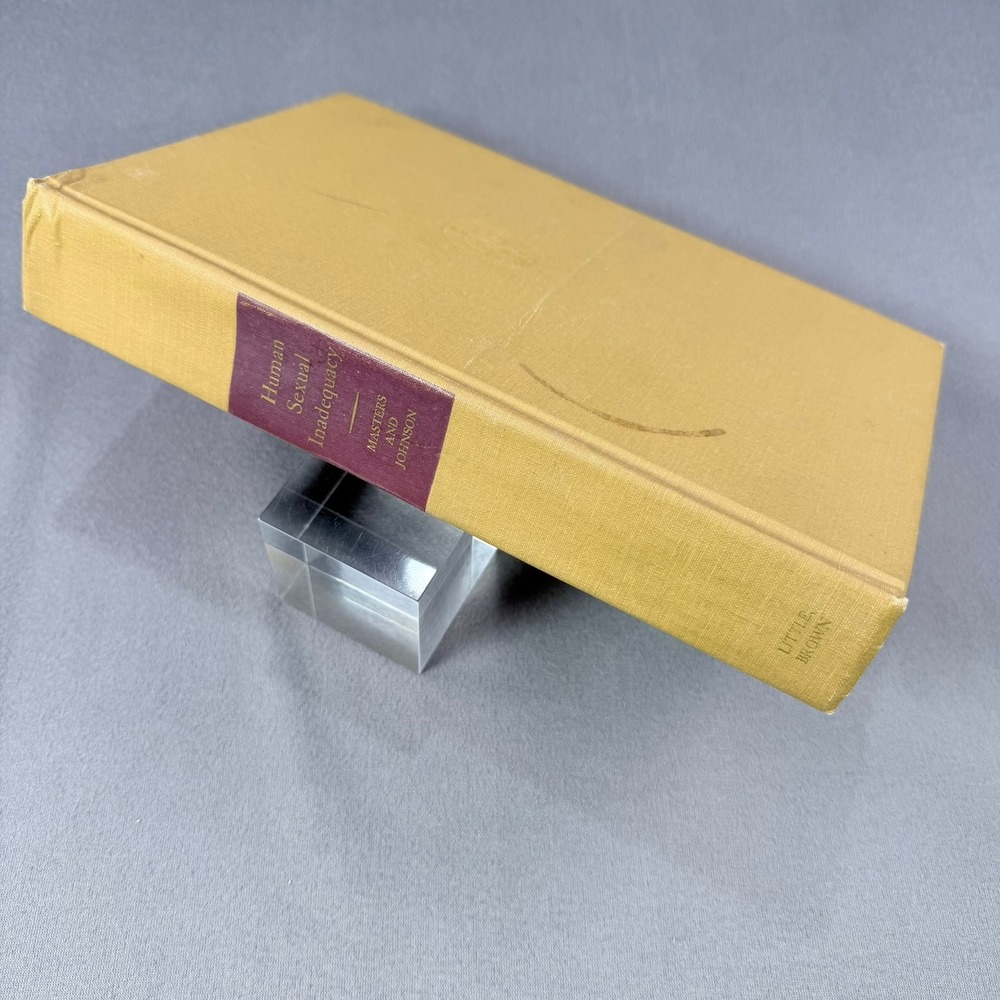 Masters and Johnson Human Sexual Inadequacy Hardcover‎ 1970 2nd Print Psychology